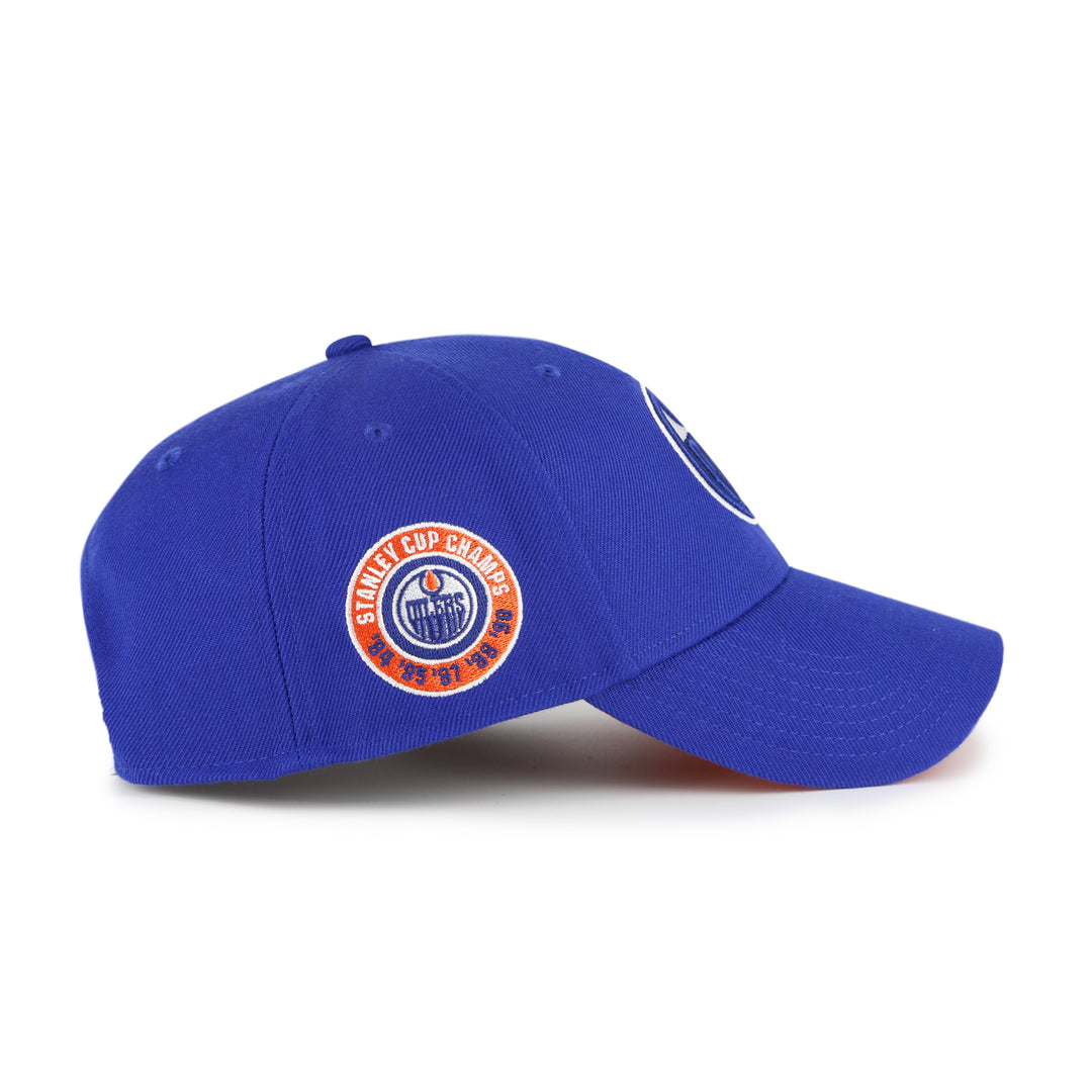 Edmonton Oilers '47 Blue Sure Shot MVP Snapback Hat