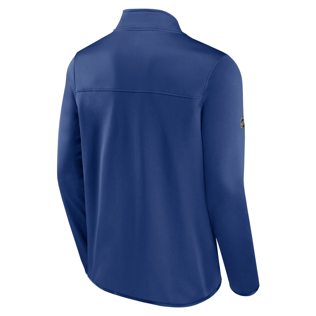 Edmonton Oilers 2023-24 Fanatics Authentic Pro Blue Fleece Full Zip Jacket