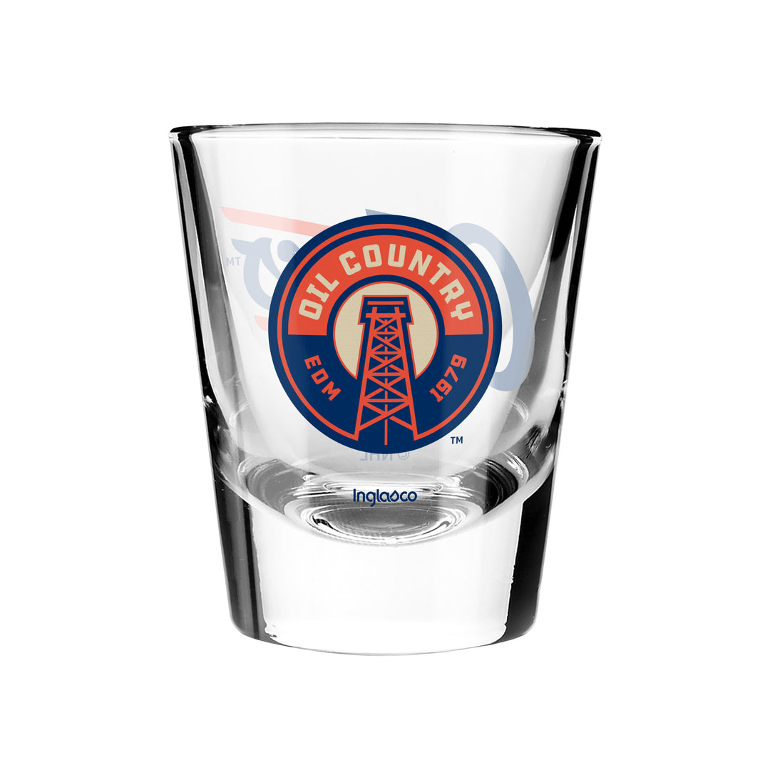Edmonton Oilers Alternate Logo 2 oz. Shot Glass