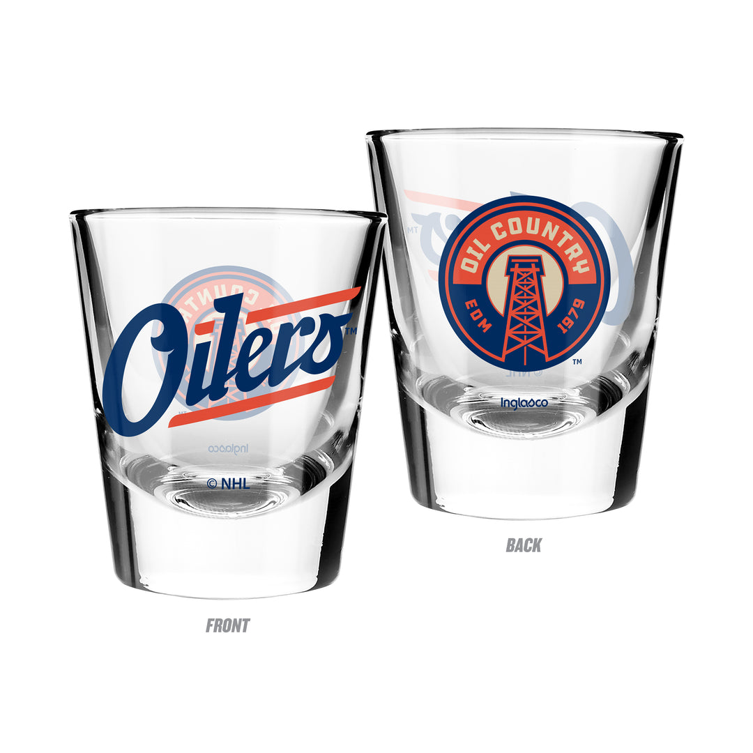 Edmonton Oilers Alternate Logo 2 oz. Shot Glass