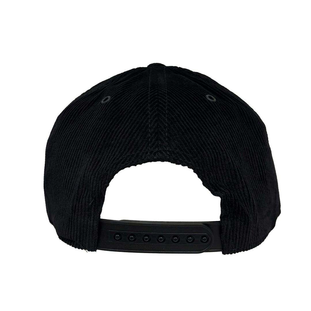Edmonton Oilers American Needle Black Corduroy Valin Snapback Hat