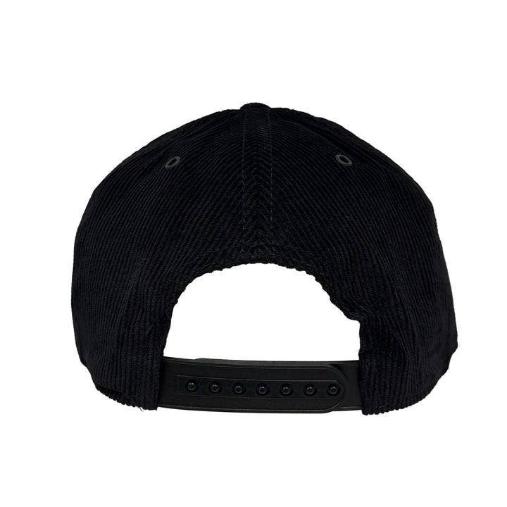 Edmonton Oilers American Needle Black Corduroy Valin Snapback Hat