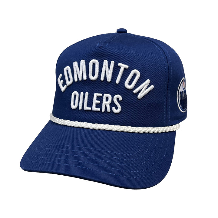 Edmonton Oilers American Needle Blue Roscoe Snapback Hat