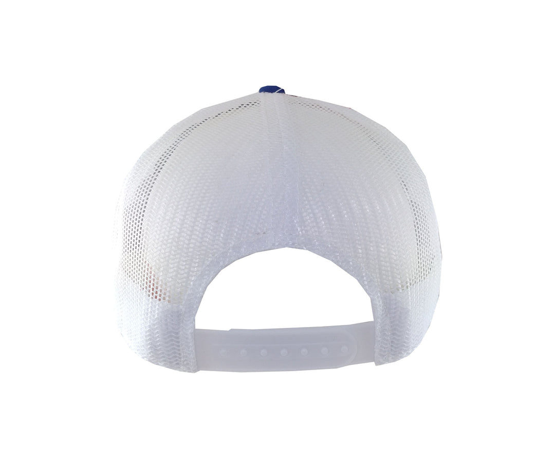 Edmonton Oilers American Needle Blue Valin Brushed Trucker Snapback Hat