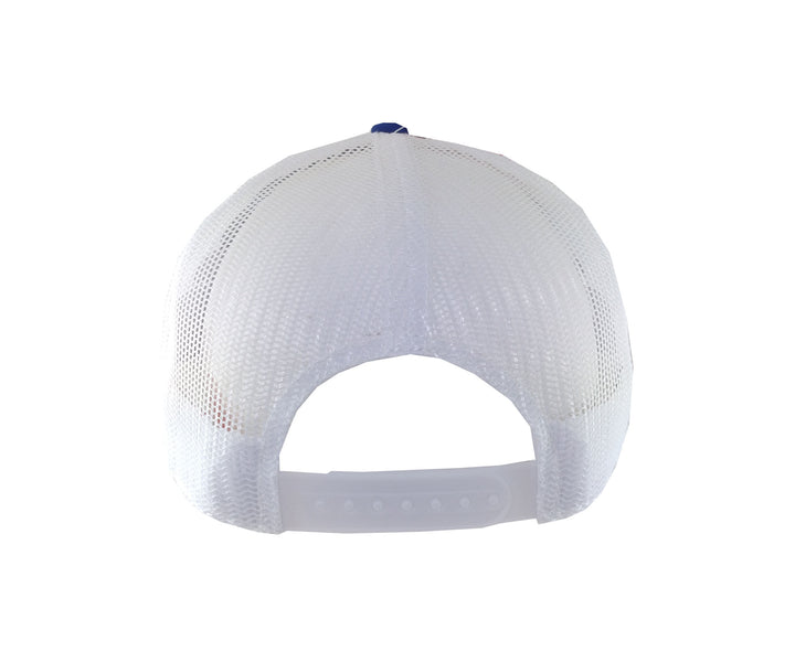 Edmonton Oilers American Needle Blue Valin Brushed Trucker Snapback Hat