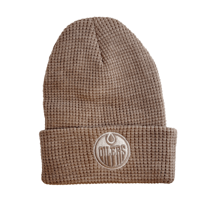 Edmonton Oilers American Needle Brown Basin Knit Toque