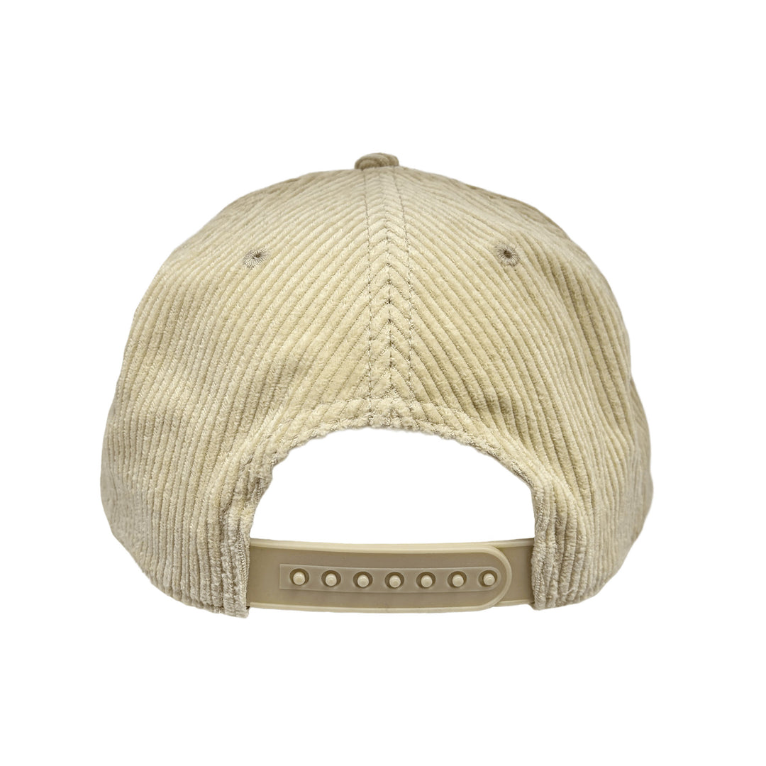 Edmonton Oilers American Needle Cream Corduroy Balsam Snapback Hat