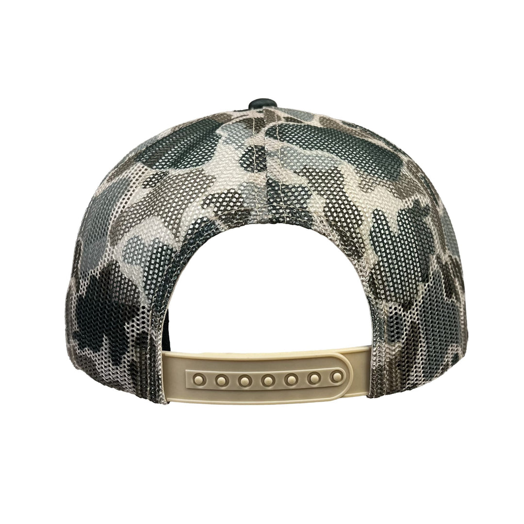 Edmonton Oilers American Needle Cream & Camo Alternate Logo Mallard Foam Mesh Snapback Hat