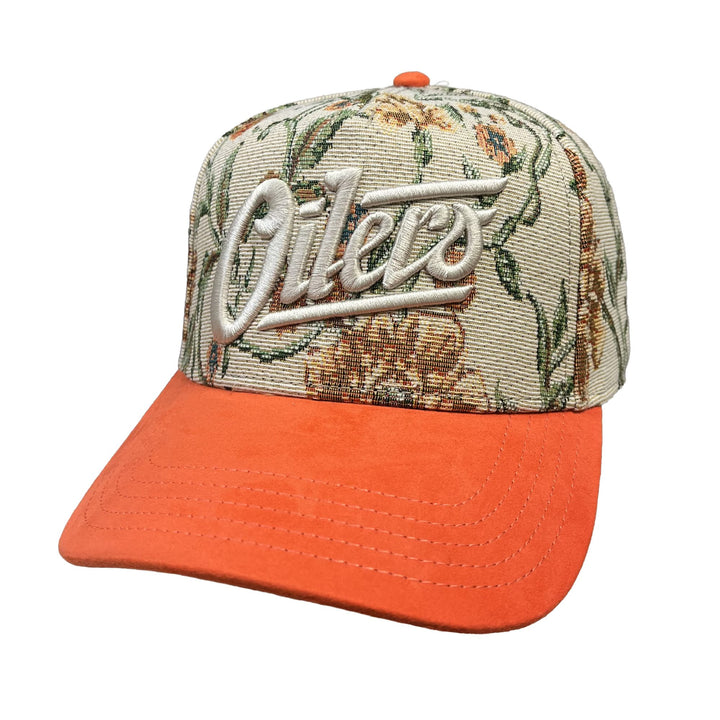 Edmonton Oilers American Needle Cream & Orange Alternate Logo Archibald Snapback Hat