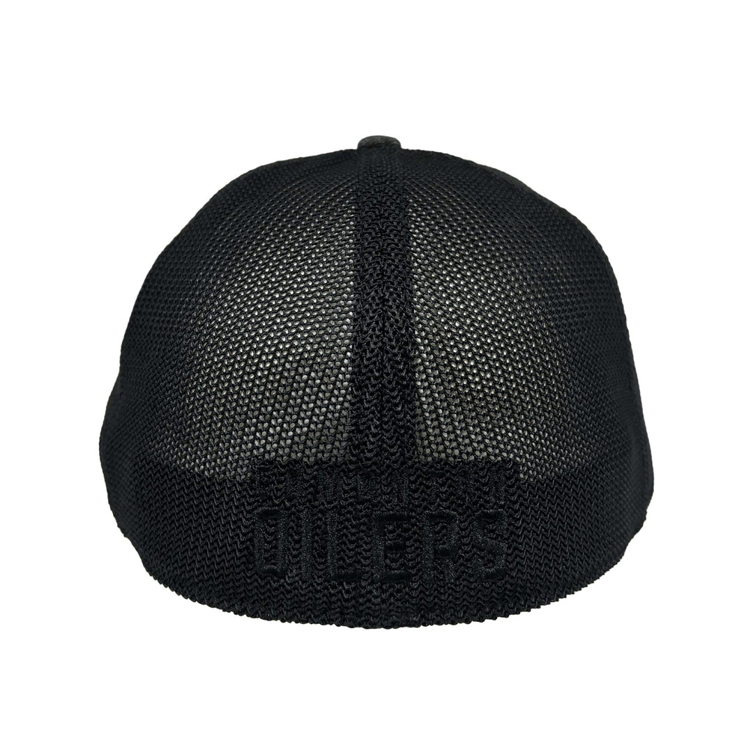 Edmonton Oilers American Needle Grey Heathered Poly Mesh Flex Hat
