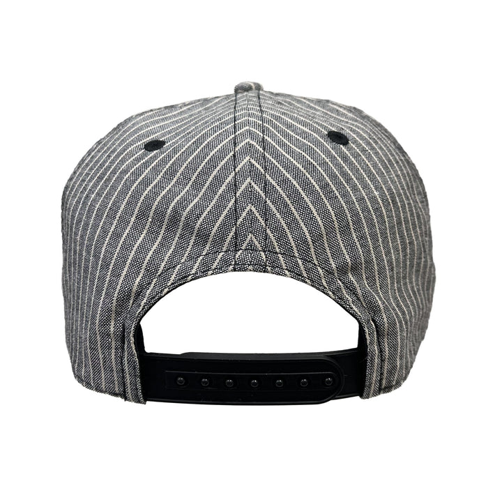 Edmonton Oilers American Needle Grey Striped Tulsa Snapback Hat