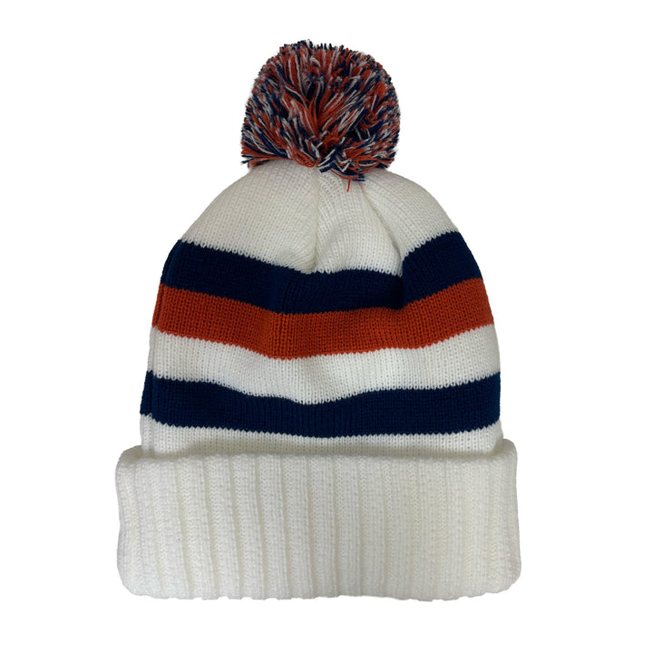 Edmonton Oilers American Needle Heavy White Pillow Toque w/ Pom