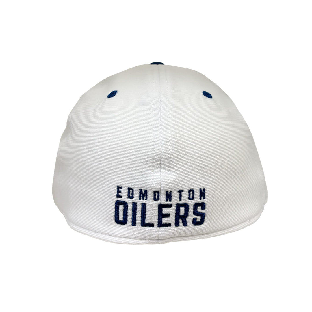 Edmonton Oilers American Needle White E Boss Flex Hat