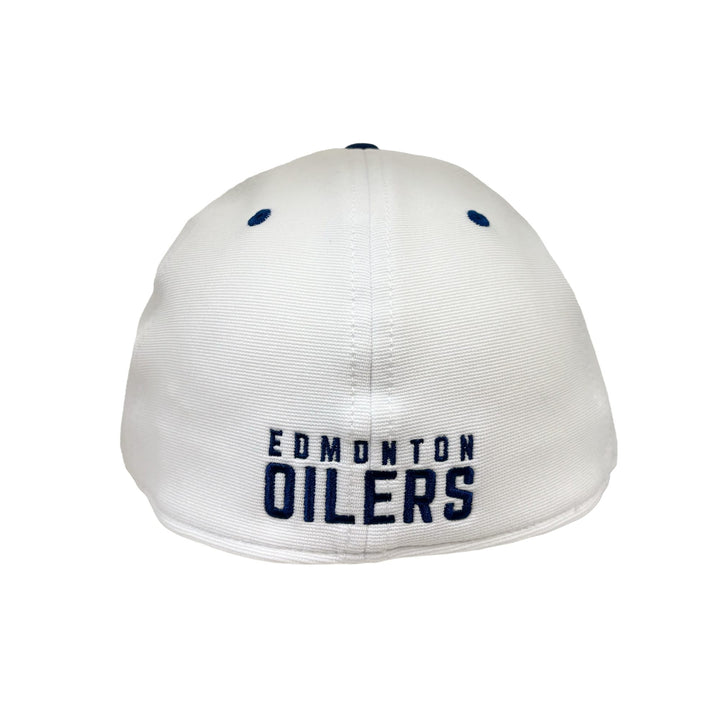 Edmonton Oilers American Needle White E Boss Flex Hat