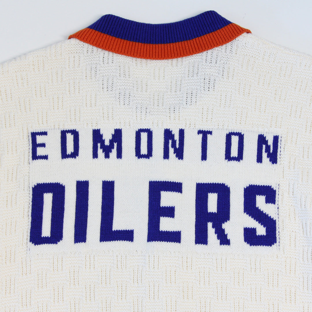 Edmonton Oilers Authmade White Knit Shirt
