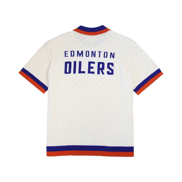 Edmonton Oilers Authmade White Knit Shirt