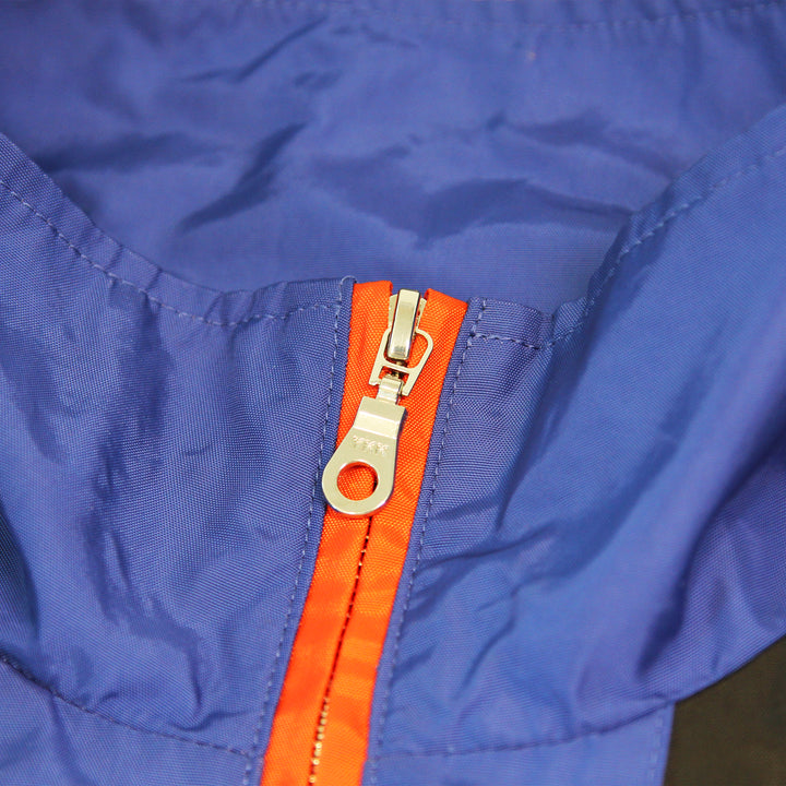 Edmonton Oilers Authmade White Nylon Half-Zip Jacket