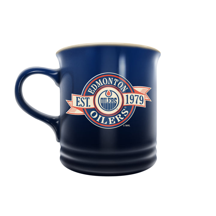Edmonton Oilers Banner Logo Stoneware 14oz Coffee Mug
