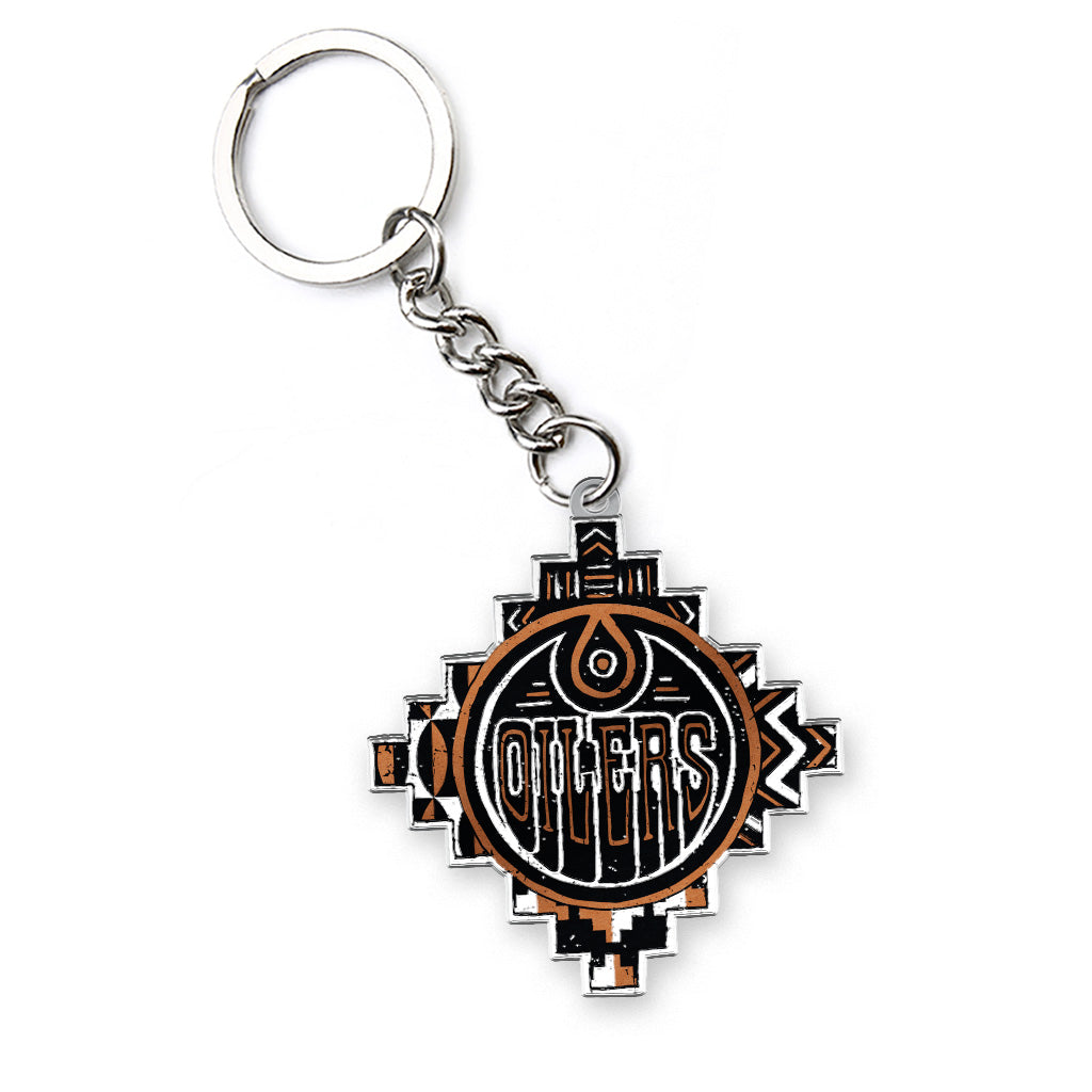 Edmonton Oilers Celebrating Black History Enamel Keychain