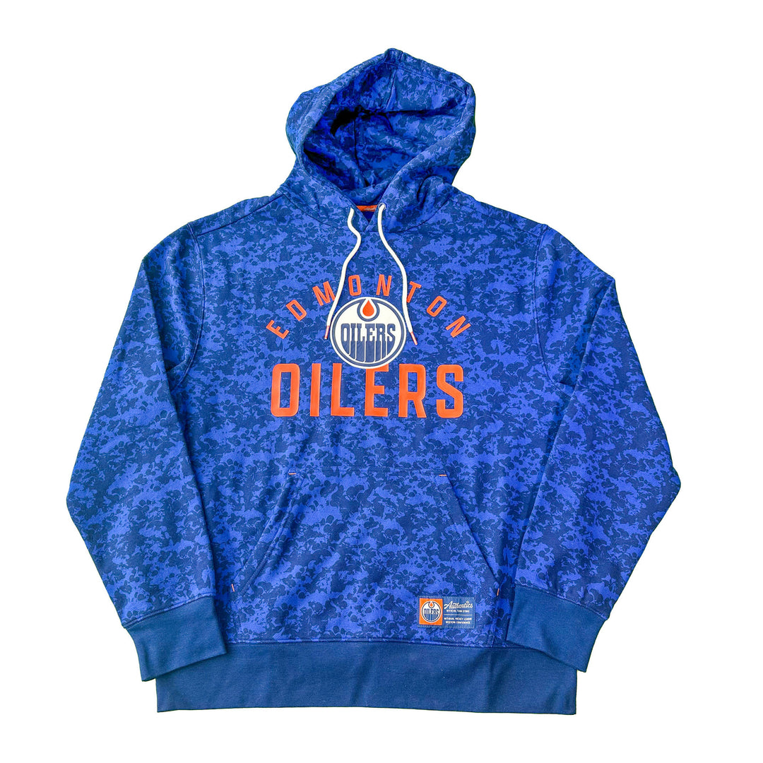 Edmonton Oilers Unisex Authentics Blue All Over Printed Hoodie