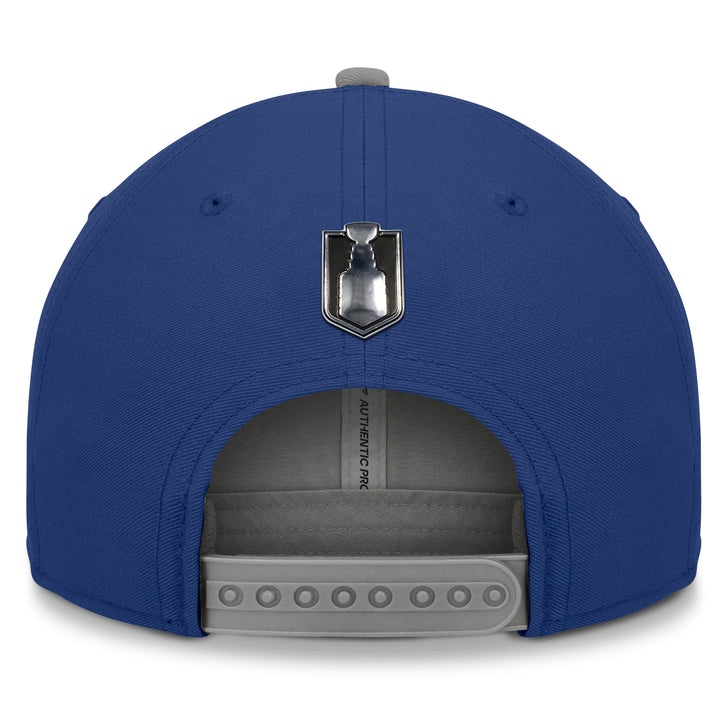 Edmonton Oilers 2024 Stanley Cup Playoffs Stanley Cup Final Locker Room Blue Snapback Hat
