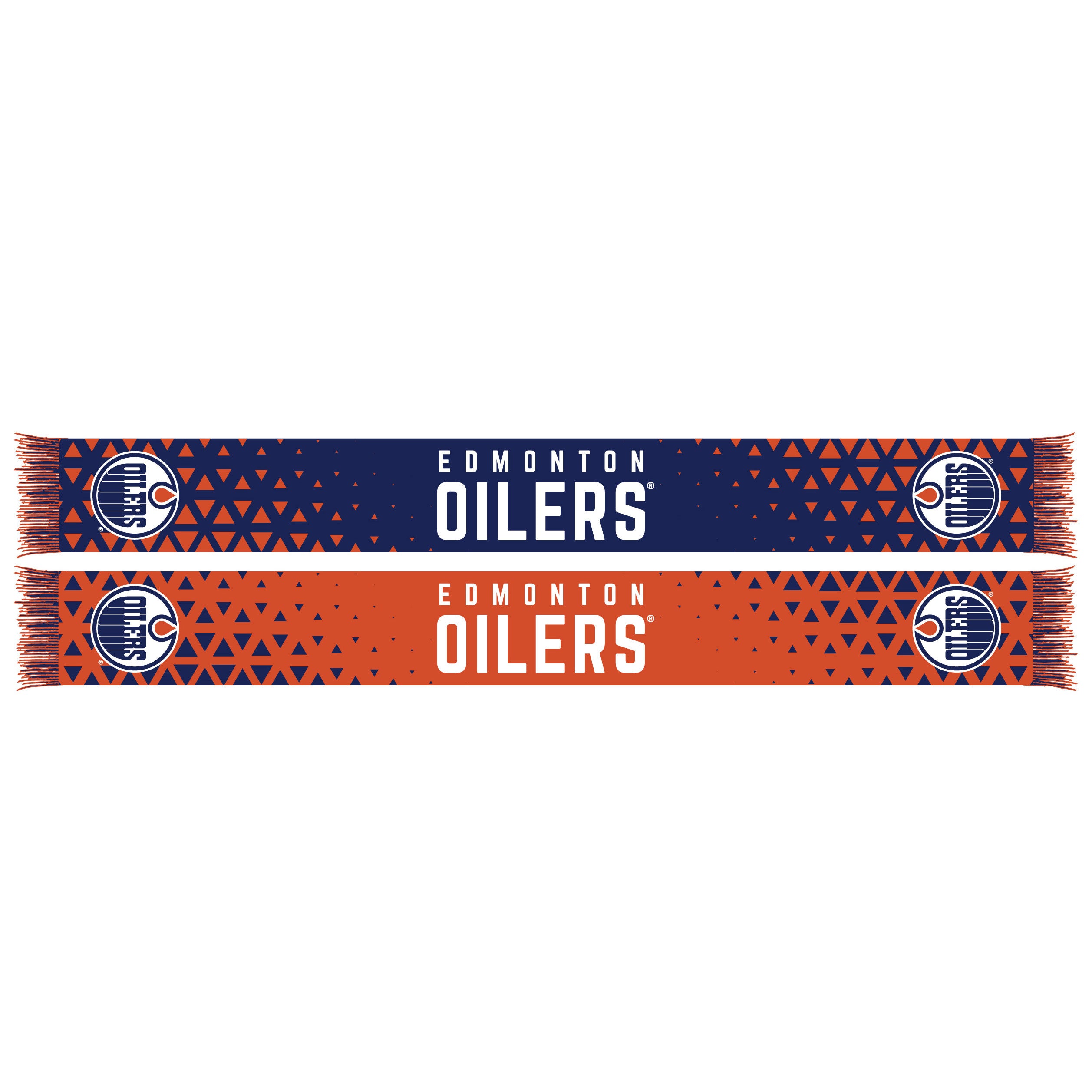 Edmonton Oilers Blue & Orange Pattern Scarf – ICE District Authentics