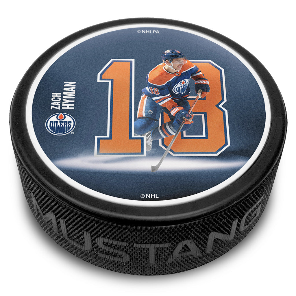 Zach Hyman Edmonton Oilers Breakout Puck