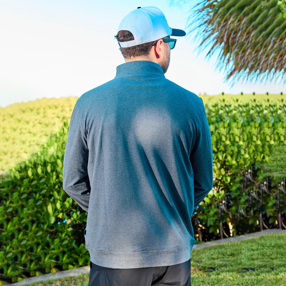 Edmonton Oilers Breezy Golf Grey "The Gimme" Half-Zip Sweatshirt