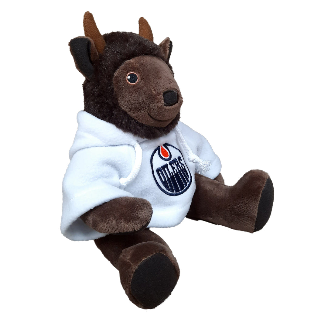 Edmonton Oilers 10" Buffalo with White Hoodie Plushie Toy