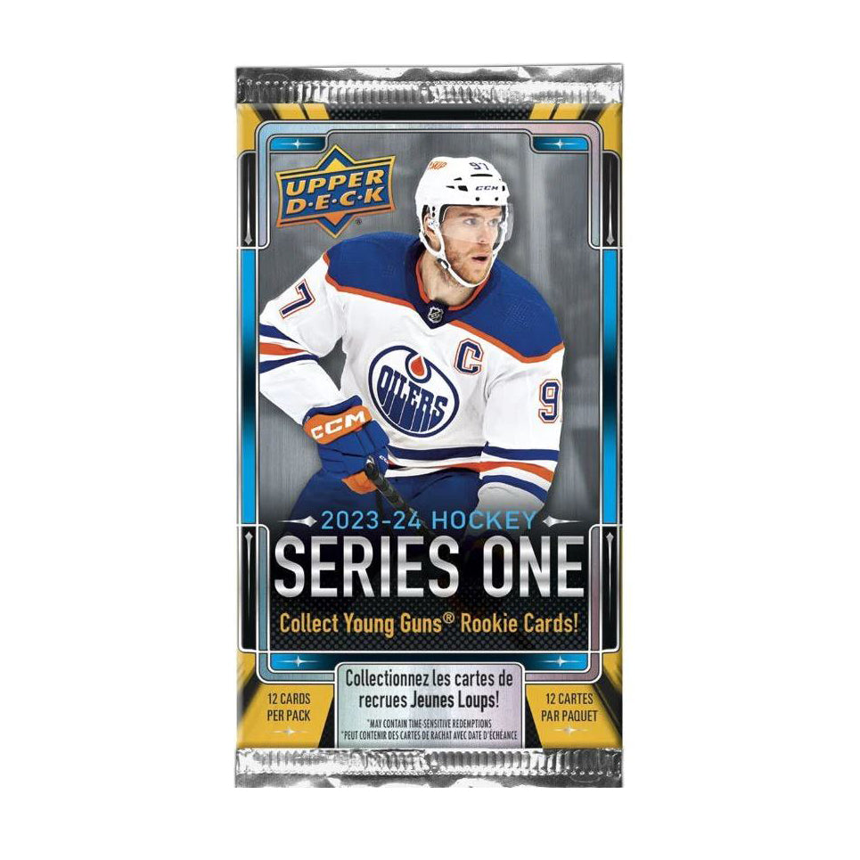 2023-24 Upper Deck Series 1 Hockey Sealed Pack- 12 Cards Per Pack