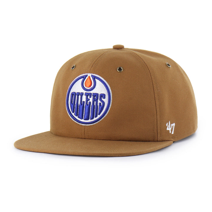 Edmonton Oilers Carhartt '47 Brown Captain Snapback Hat
