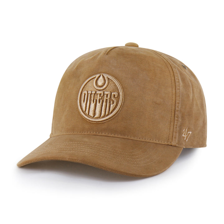 Edmonton Oilers Carhartt '47 Brown Tonal Garment Dyed Hitch Snapback Hat
