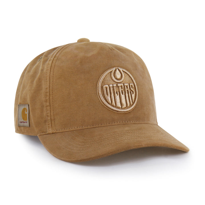 Edmonton Oilers Carhartt '47 Brown Tonal Garment Dyed Hitch Snapback Hat