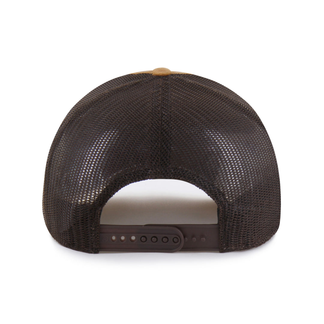 Edmonton Oilers Carhartt '47 Brown Tonal Garment Dyed Trucker Snapback Hat