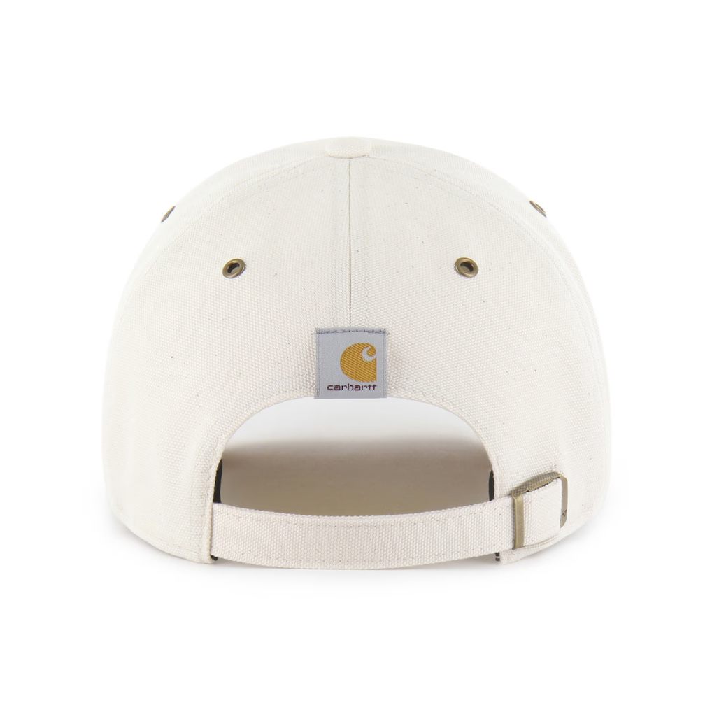 Edmonton Oilers Carhartt '47 Cream Undyed Clean Up Adjustable Hat