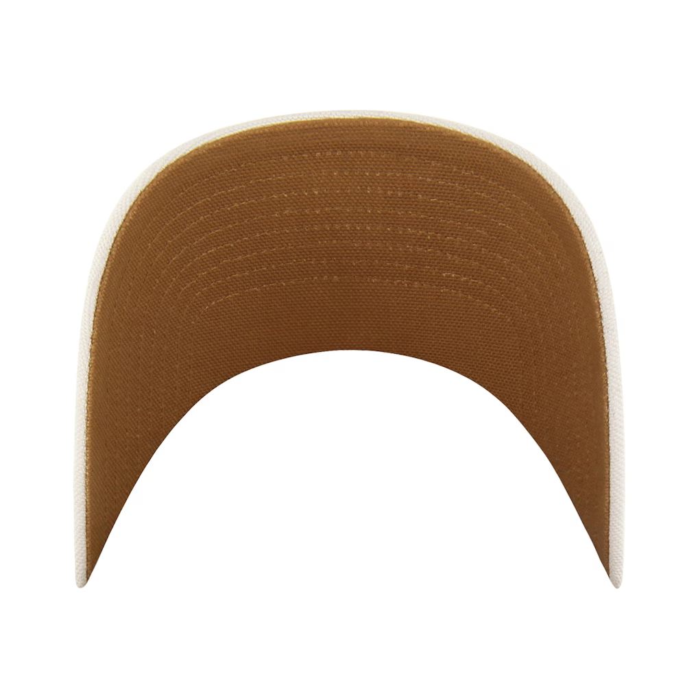 Edmonton Oilers Carhartt '47 Cream Undyed Clean Up Adjustable Hat