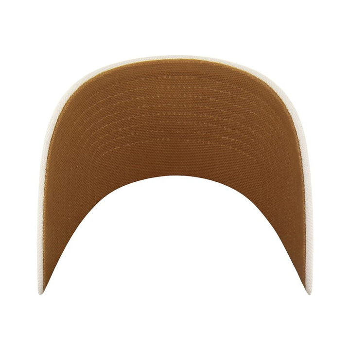 Edmonton Oilers Carhartt '47 Cream Undyed Clean Up Adjustable Hat
