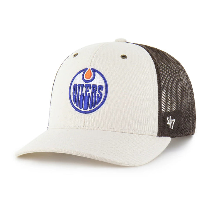 Edmonton Oilers Carhartt '47 Cream Undyed Trucker Snapback Hat