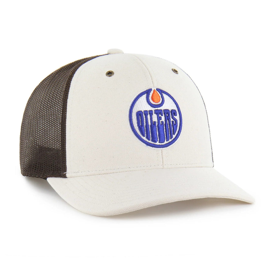 Edmonton Oilers Carhartt '47 Cream Undyed Trucker Snapback Hat