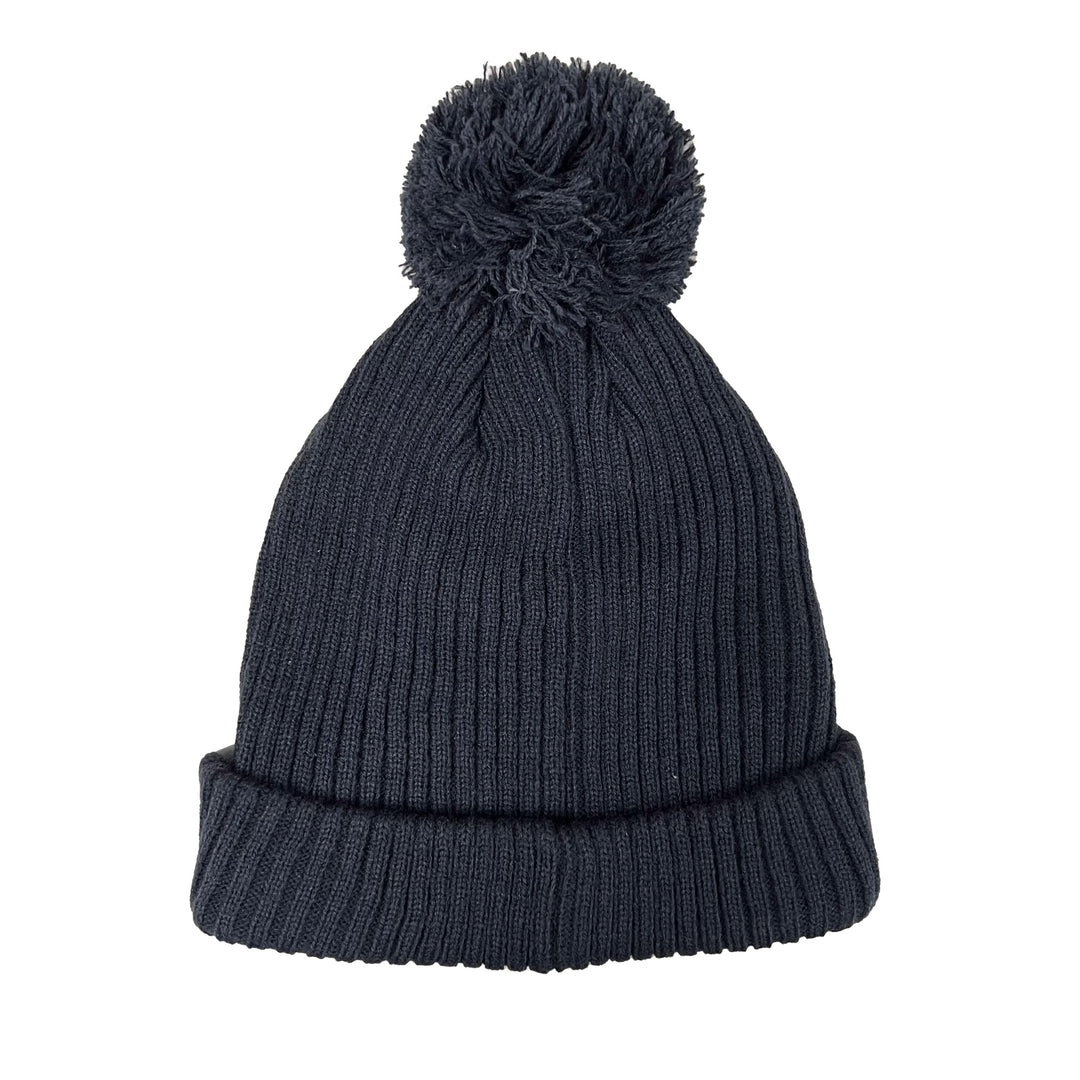 Edmonton Oilers Champion Ribbed Cuffed Knit Navy Toque w/ Pom
