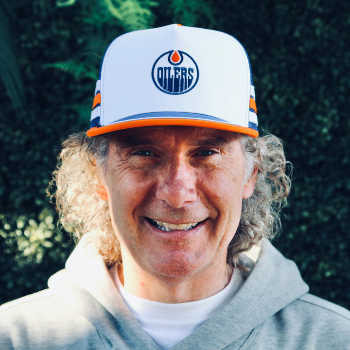 Edmonton Oilers City of Champs White Retro Baseball Snapback Hat