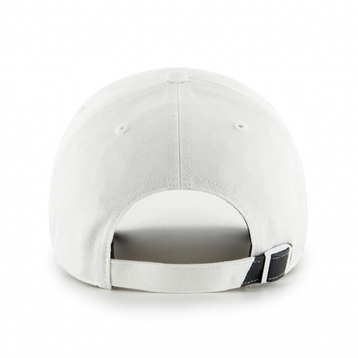 Edmonton Oilers '47 White Noise & Charcoal Logo Clean Up Adjustable Hat