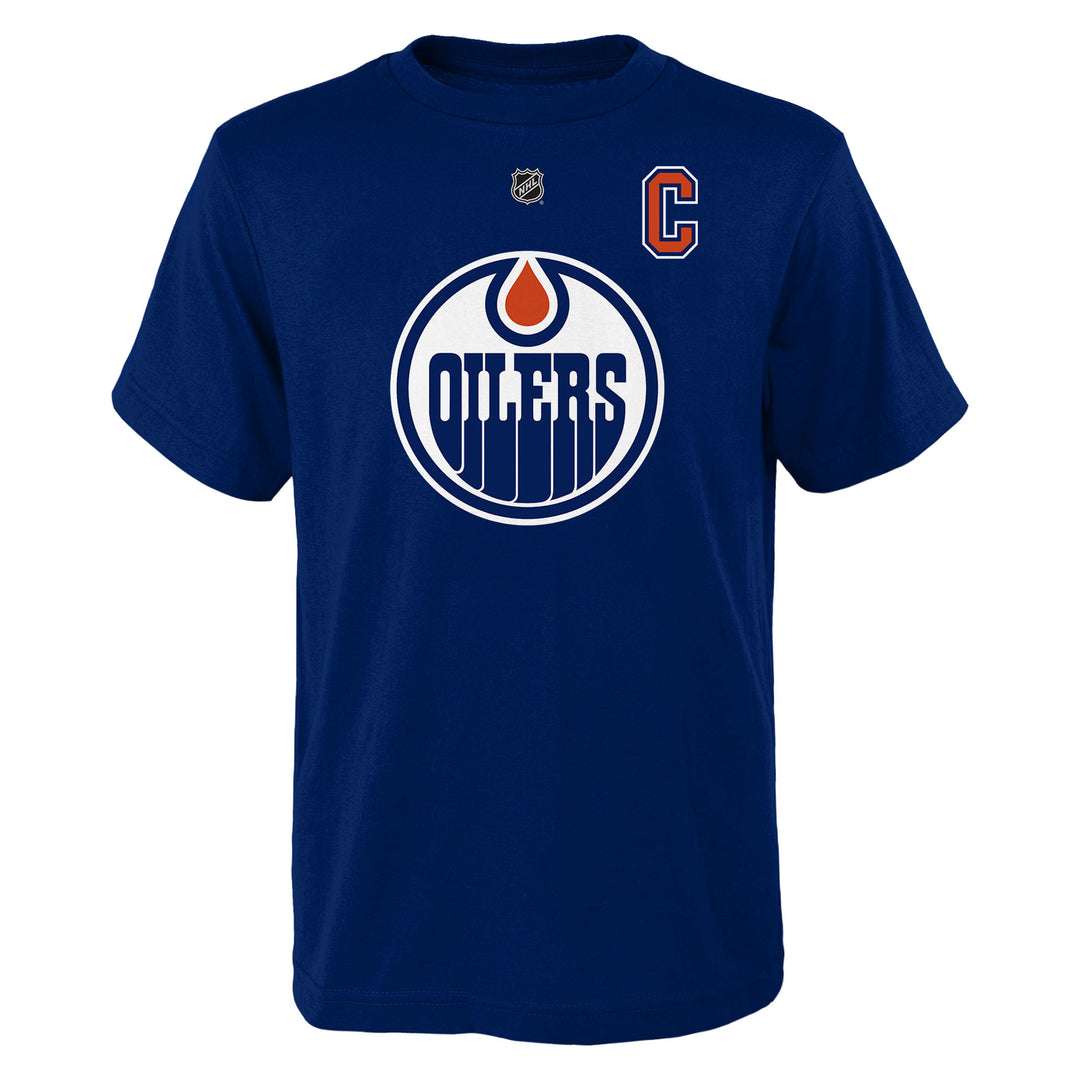 Connor McDavid Edmonton Oilers Youth Outerstuff Royal Player T-Shirt
