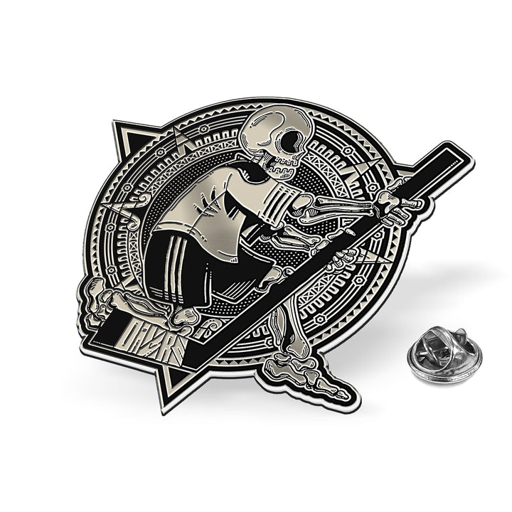 Edmonton Oilers Dia de los Muertos (Day of the Dead) Glow In The Dark Lapel Pin