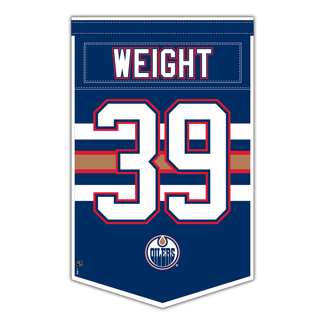 Doug Weight Edmonton Oilers Hall of Fame Night 15" x 24" Banner
