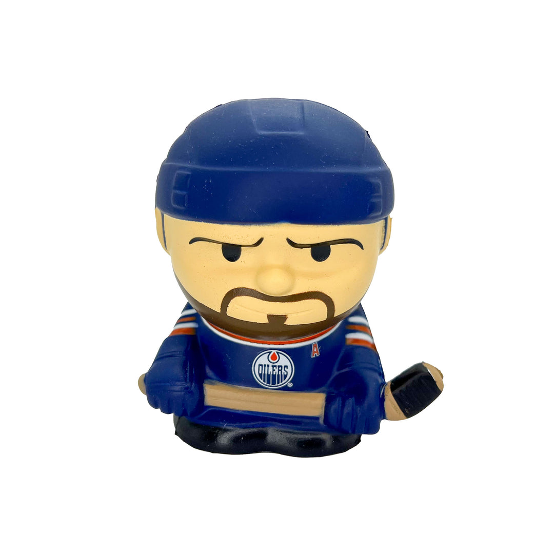 Leon Draisaitl Edmonton Oilers Royal Jersey SqueezyMates Toy