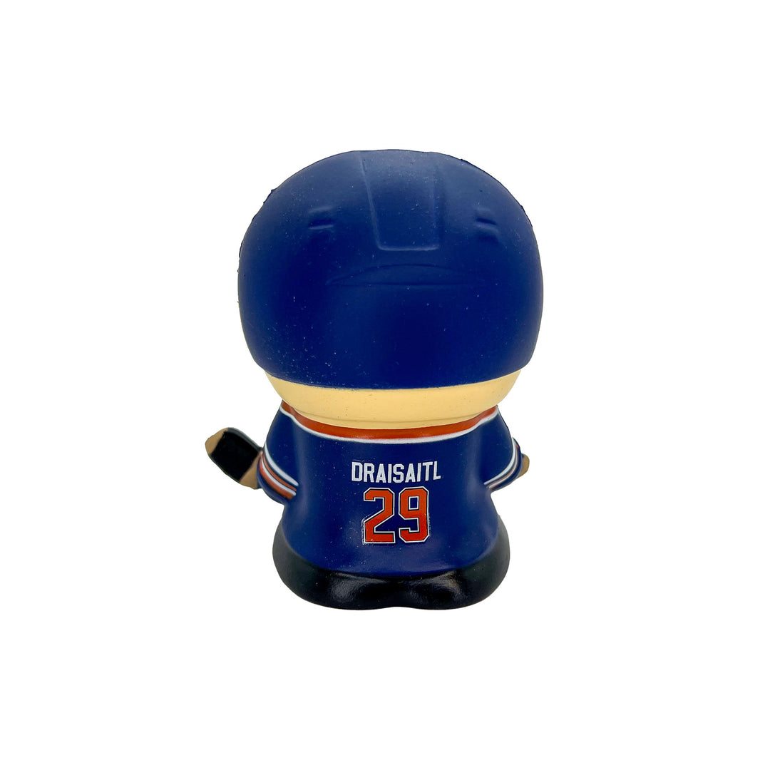 Leon Draisaitl Edmonton Oilers Royal Jersey SqueezyMates Toy