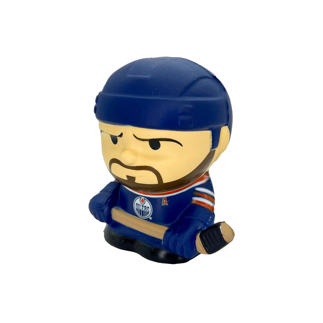 Leon Draisaitl Edmonton Oilers Royal Jersey SqueezyMates Toy