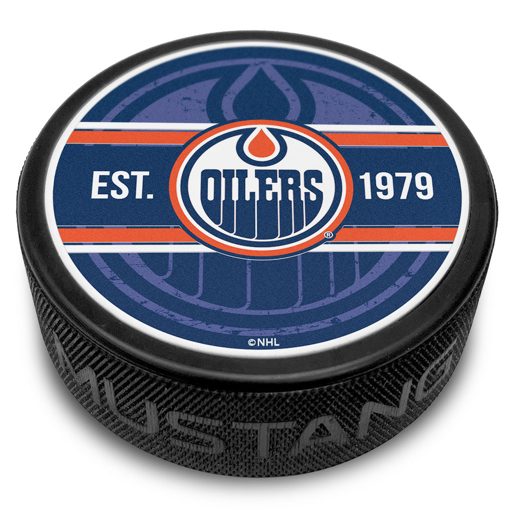 Edmonton Oilers Established Textured Collector's Puck
