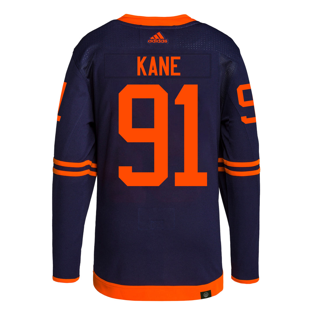 Evander Kane Edmonton Oilers adidas Primegreen Authentic Navy Alternate Jersey